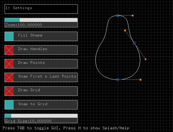 Bézier Shape Editor/Animator screenshot